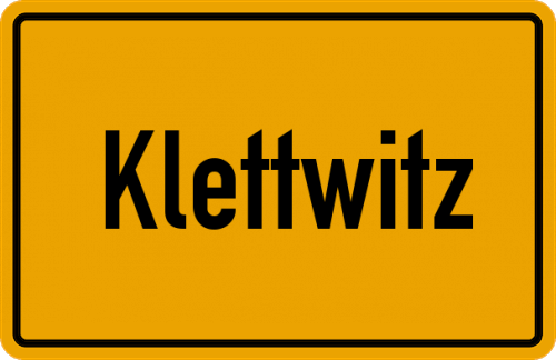 Ortsschild Klettwitz