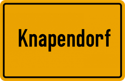 Ortsschild Knapendorf