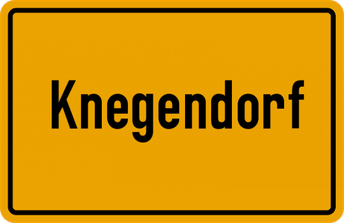 Ortsschild Knegendorf