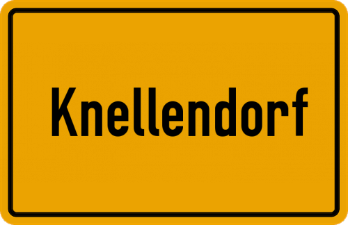 Ortsschild Knellendorf