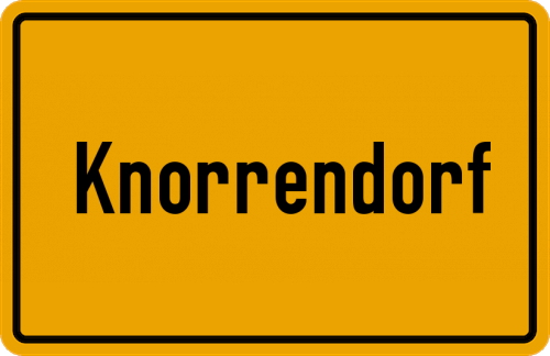 Ortsschild Knorrendorf