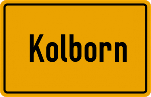 Ortsschild Kolborn