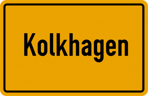 Ortsschild Kolkhagen, Lager;;Kolkhagen, Lager, Kreis Lüneburg