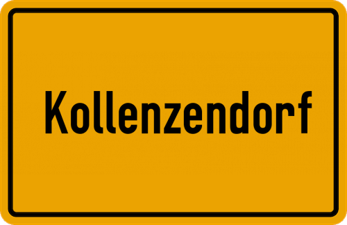 Ortsschild Kollenzendorf