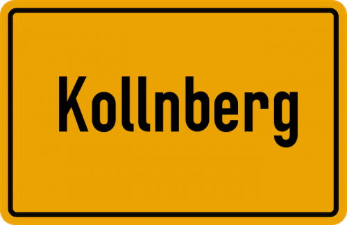 Ortsschild Kollnberg, Niederbayern