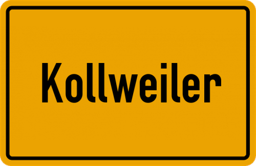 Ortsschild Kollweiler