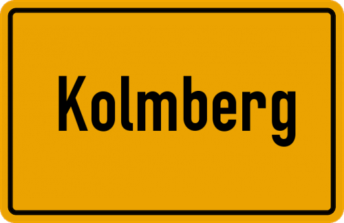 Ortsschild Kolmberg
