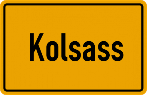 Ortsschild Kolsass