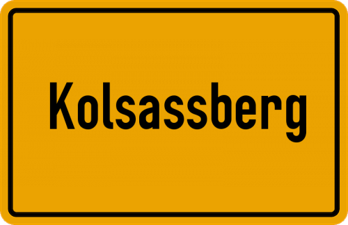 Ortsschild Kolsassberg