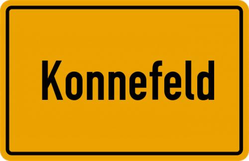 Ortsschild Konnefeld