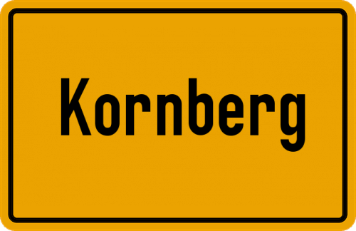 Ortsschild Kornberg