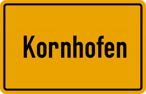 Ortsschild Kornhofen