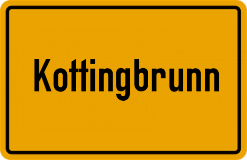 Ortsschild Kottingbrunn