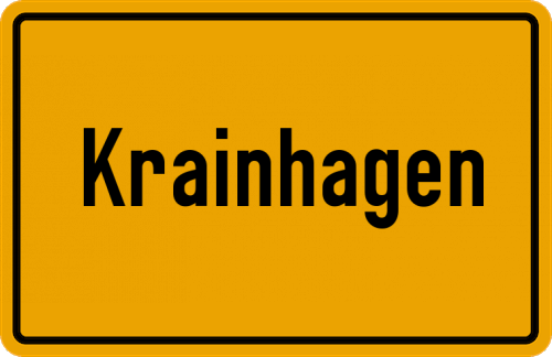 Ortsschild Krainhagen