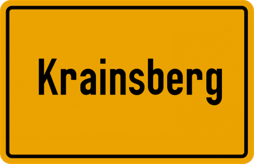 Ortsschild Krainsberg