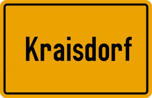 Ortsschild Kraisdorf