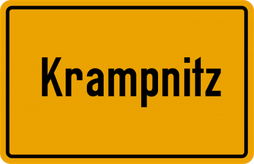 Ortsschild Krampnitz