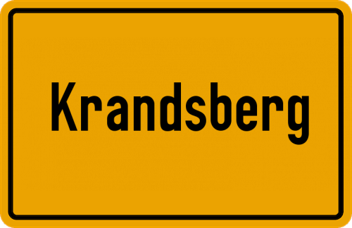 Ortsschild Krandsberg