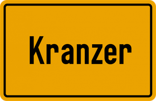 Ortsschild Kranzer