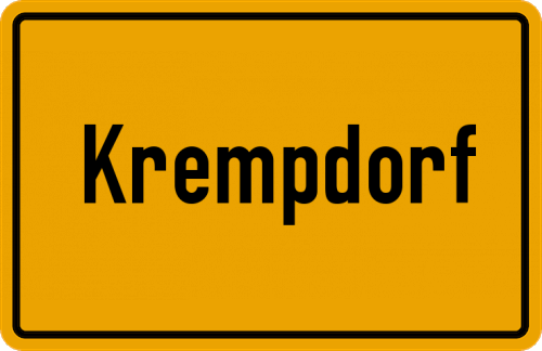 Ortsschild Krempdorf