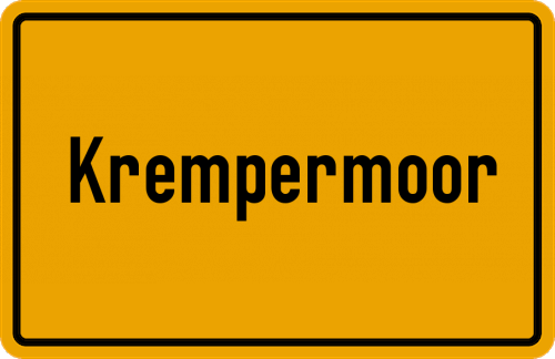 Ortsschild Krempermoor