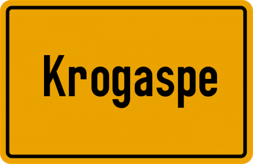 Ortsschild Krogaspe