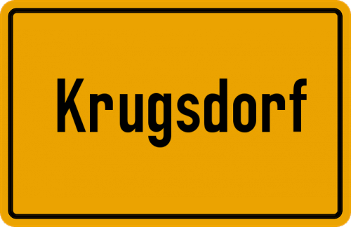Ortsschild Krugsdorf