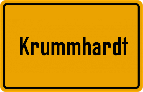 Ortsschild Krummhardt