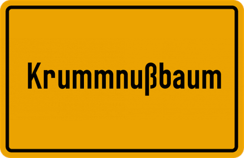Ortsschild Krummnußbaum