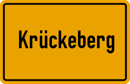 Ortsschild Krückeberg
