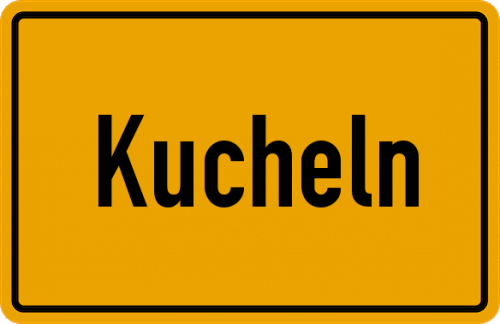 Ortsschild Kucheln, Chiemgau