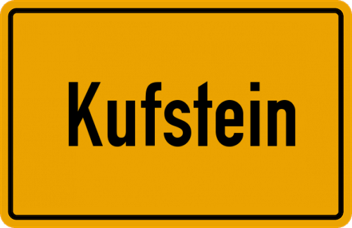 Ortsschild Kufstein