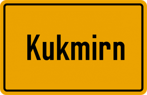 Ortsschild Kukmirn