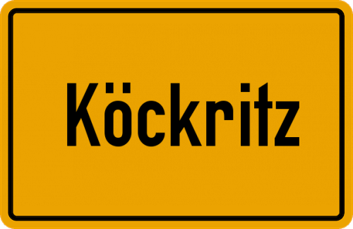 Ortsschild Köckritz