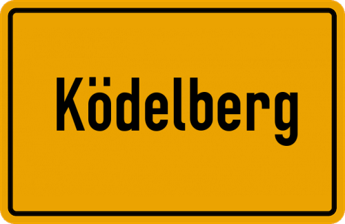 Ortsschild Ködelberg