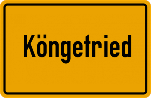 Ortsschild Köngetried
