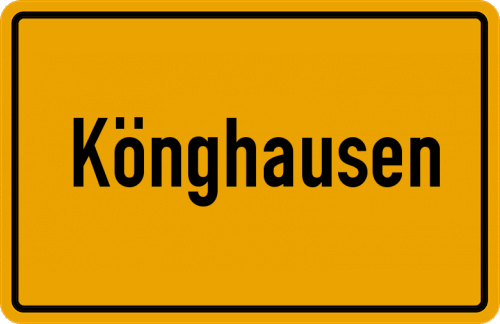 Ortsschild Könghausen