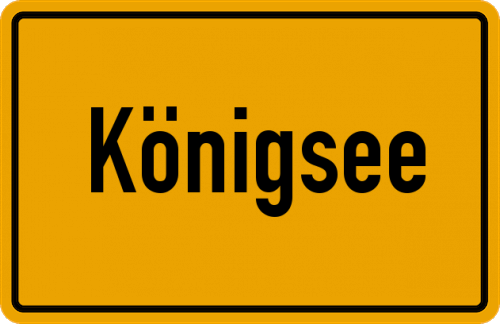 Ortsschild Königsee