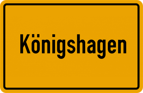 Ortsschild Königshagen