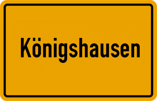 Ortsschild Königshausen