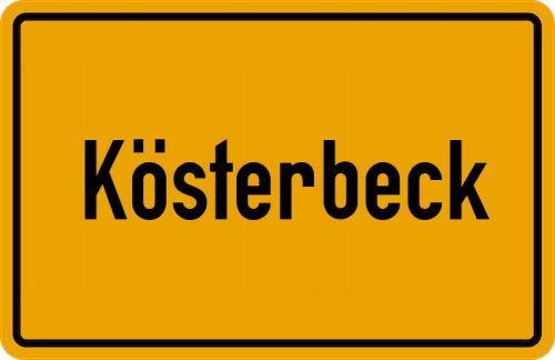 Ortsschild Kösterbeck