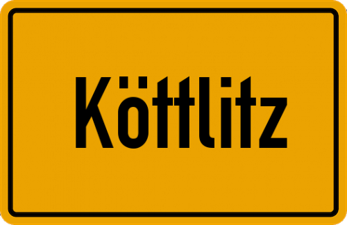 Ortsschild Köttlitz