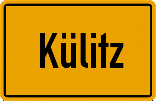 Ortsschild Külitz, Kreis Lüchow-Dannenberg