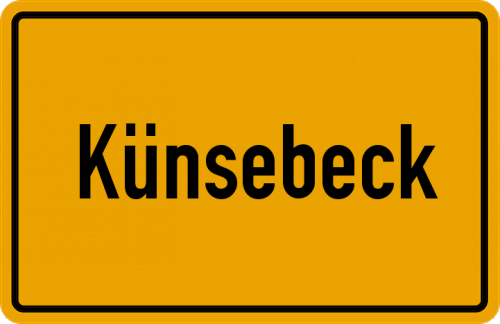 Ortsschild Künsebeck