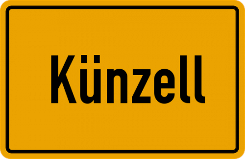Ortsschild Künzell
