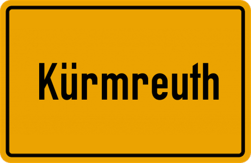 Ortsschild Kürmreuth