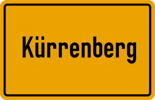 Ortsschild Kürrenberg