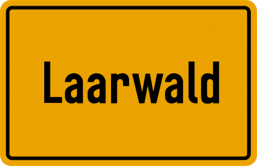 Ortsschild Laarwald, Vechte