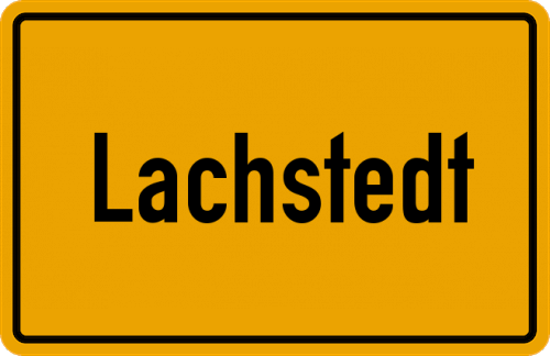 Ortsschild Lachstedt