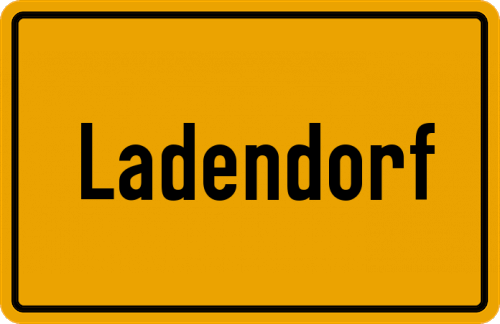 Ortsschild Ladendorf